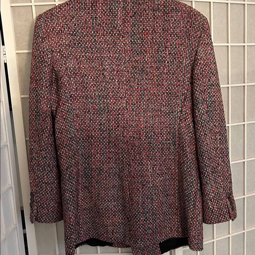 Austin Reed Silk Multi Colored Tweed Blazer - Picture 5 of 6